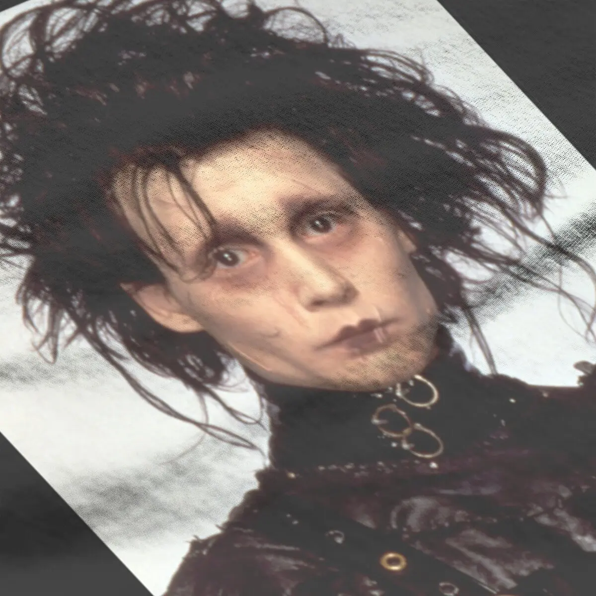 Edward Scissorhands  T Shirt for Men Cotton T-Shirts Johnny Depp Tim Burton Punk Film Tees Short Sleeve Clothing New Arrival