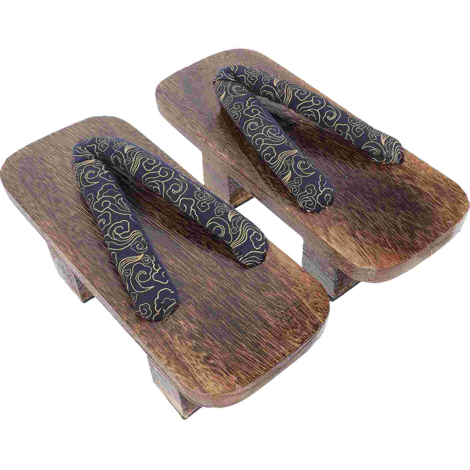 

1 Pair of Japanese Wooden Clogs Slippers Delicate Sandals Women Shoes Daily Clogs(42) japanese clogs japanese clog shoes