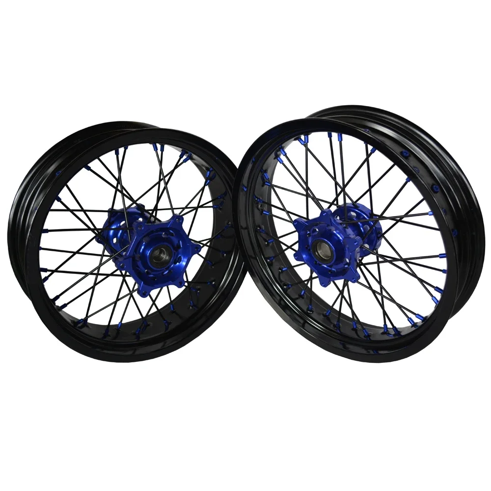 17*3.5 17*4.5 YZF450 Aluminum Alloy Anodized Supermotard Wheels Sets For Yamaha