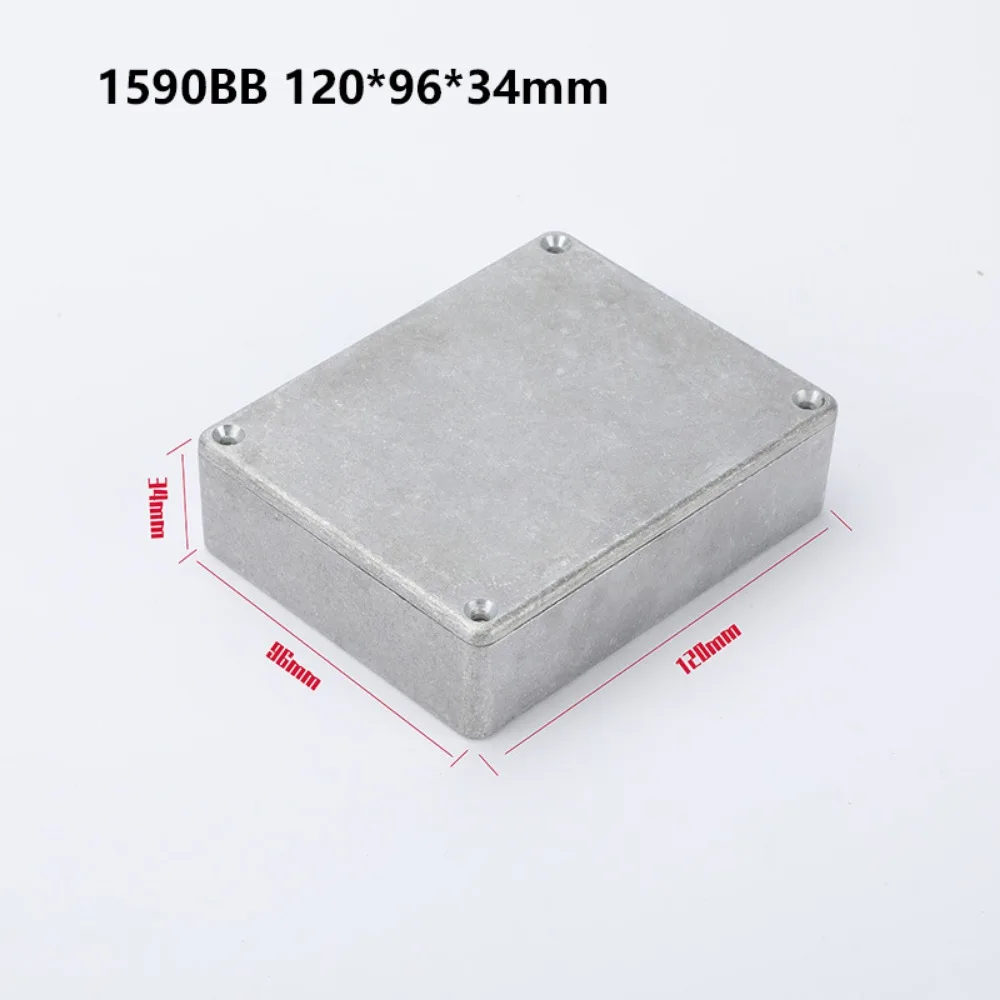 New Openable Aluminium Enclosure Shell Waterproof Silver Project Box Shell DIY Musical Instrument Accessories
