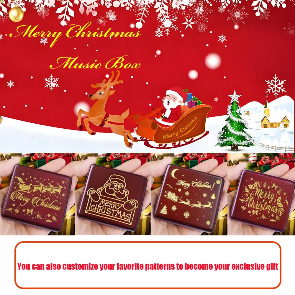 

SOFTALK Merry Christmas Exquisite packaging Music Box Birthday, Christmas, Valentine's Day Gift Sending girlfriends, family
