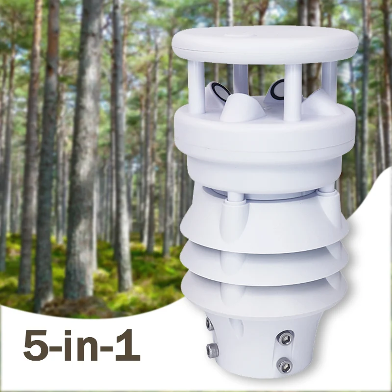 All-in-One RS485 Weather Station XF500 with 5-in-1 Sensor for Smart Agriculture and Environmental Monitoring