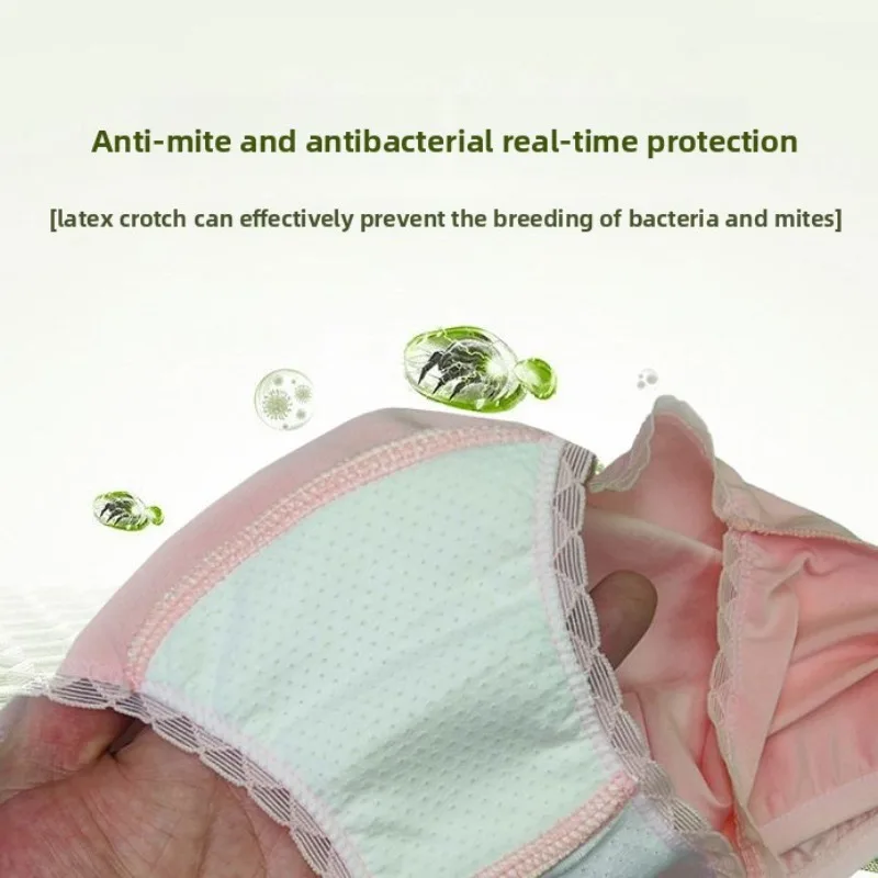 فترة سراويل النساء مانعة للتسرب تنفس اللاتكس الملابس الداخلية الرطوبة فتل غير مرئية الراحة دورة الحيض النظافة ماصة #3
