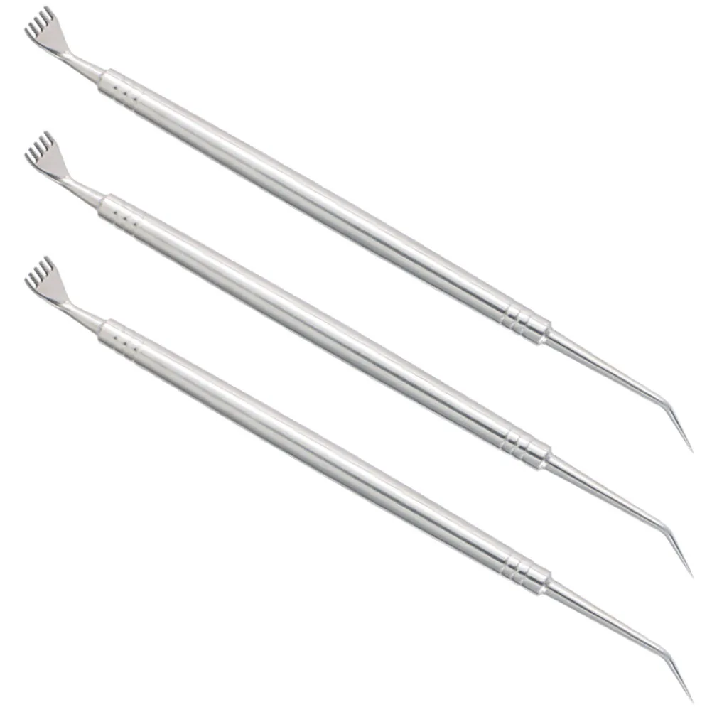 3Pcs Ergonomic Eyelash Lift Tool Stainless Steel Lash Perm Kit for Curly Lifted Lashes Eye-Opening Effect Lash Separator Tool