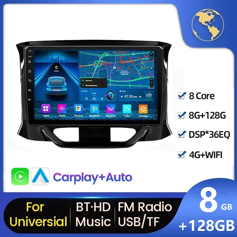 

Android 14 Car Radio for LADA X Ray Xray 2015 -2019 Multimedia Player 2 Din Navigation GPS wireless Carplay Autoradio Stereo DVD