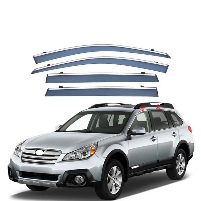 Window Visor Side Window Deflector Rain Guard Awnings Shelters For Subaru Outback 2009 2010 2011 2012 2013 2014 2015 2016 2023