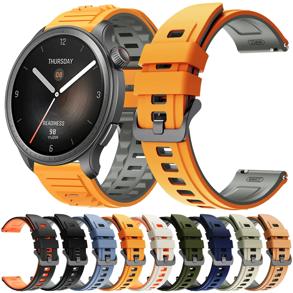 Bracelet de montre intelligente 22mm pour Amazfit BALANCE 2 GTR 4 47mm/GTR2/2e/3pro/stratos bracelet de ceinture Amazfit bip 6 5 unité 46mm bracelet de montre