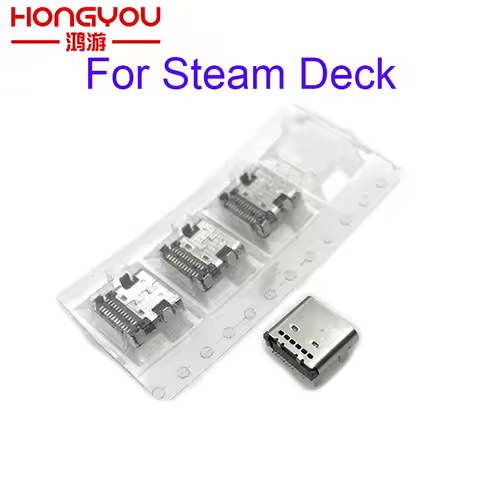 For Steam Deck USB Port For Steam Deck Type C USB Jack Charging Socket Connector Repair Parts Replacement