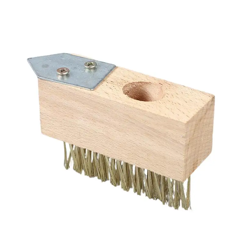 

Paver Brush Driveway Moss Remover Weeding Wire Brush Manual Crevice Weeding Tool Grout Remover Multifunctional 45 Degree Deck