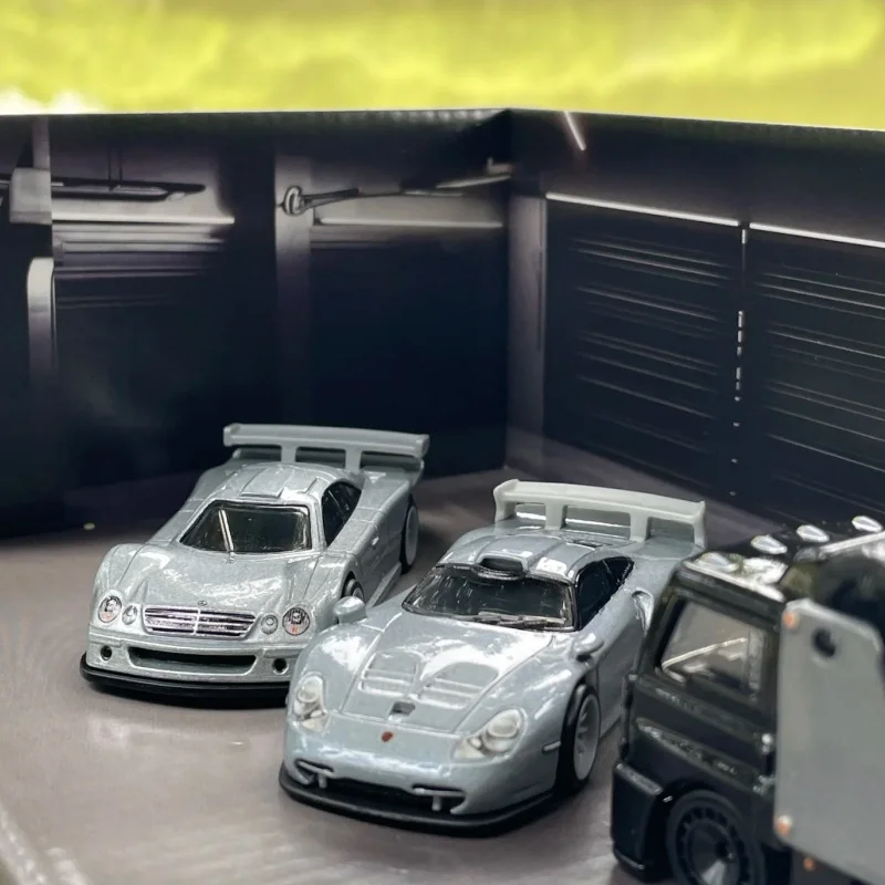 새로운 오리지널 핫휠 클크 프리미엄 박스 세트 이국적인 레이서 포르쉐 GMH39 맥라렌 메르세데스-벤츠 트랜스포터 합금 다이캐스트 모델카
