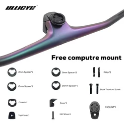 Syncros fraser ic sl wc chamäleon für funken rahmen-20 ° voll carbon faser integrierte cockpit mtb lenker titan schrauben