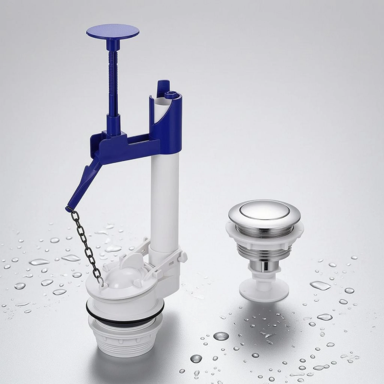 

Toilet Cistern Flush Valve Plastic Adjustable Flush Valve Assembly Bathroom Fitting Easy Installation Plumbing Part Universal