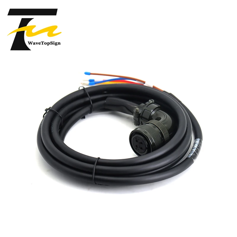 WaveTopSign Servo Motor Power Cable JZSP-UVA302-03-E JZSP-UVA302-05-E JZSP-UVA302-08-E JZSP-UVA302-10-E for Yaskawa