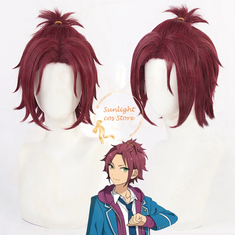 

ES Isara Mao Cosplay Wig 32cm Red Isara Mao Cosplay Anime Wigs Heat Resistant Synthetic Hair Halloween Party Wig