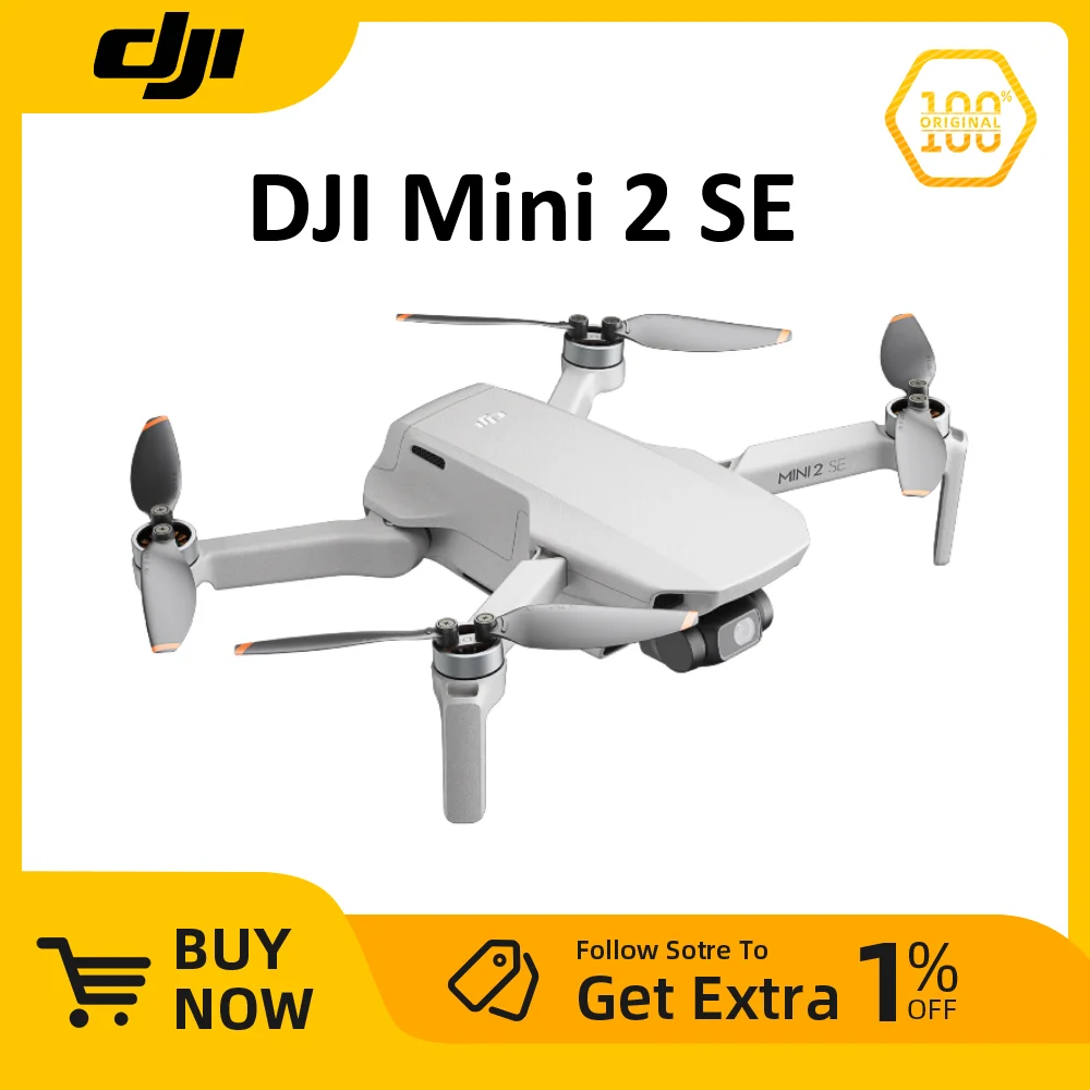 DJI Mini 2 SE Cámara Drone 29 Min Max Tiempo de vuelo 2.7K/30fps Video Transmisión de vídeo HD Profesional DJI Original Nuevo
