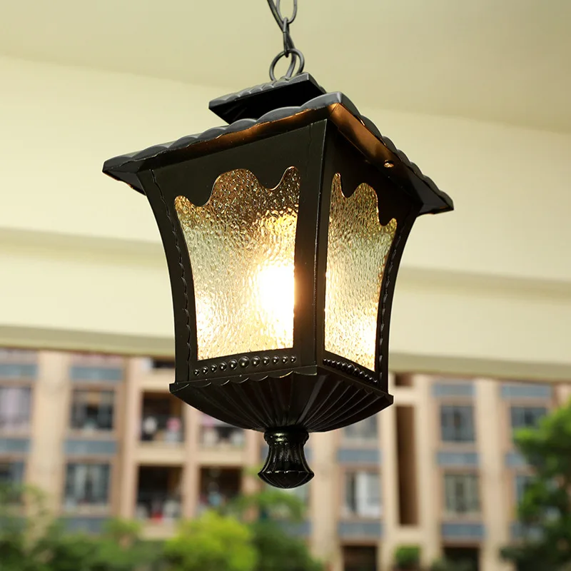 

European Ceiling Chandelier Outdoor Aisle Balcony Lanterns Hotel Dining Room Bedroom Pendant Lights Retro Creative Lamp Lighting