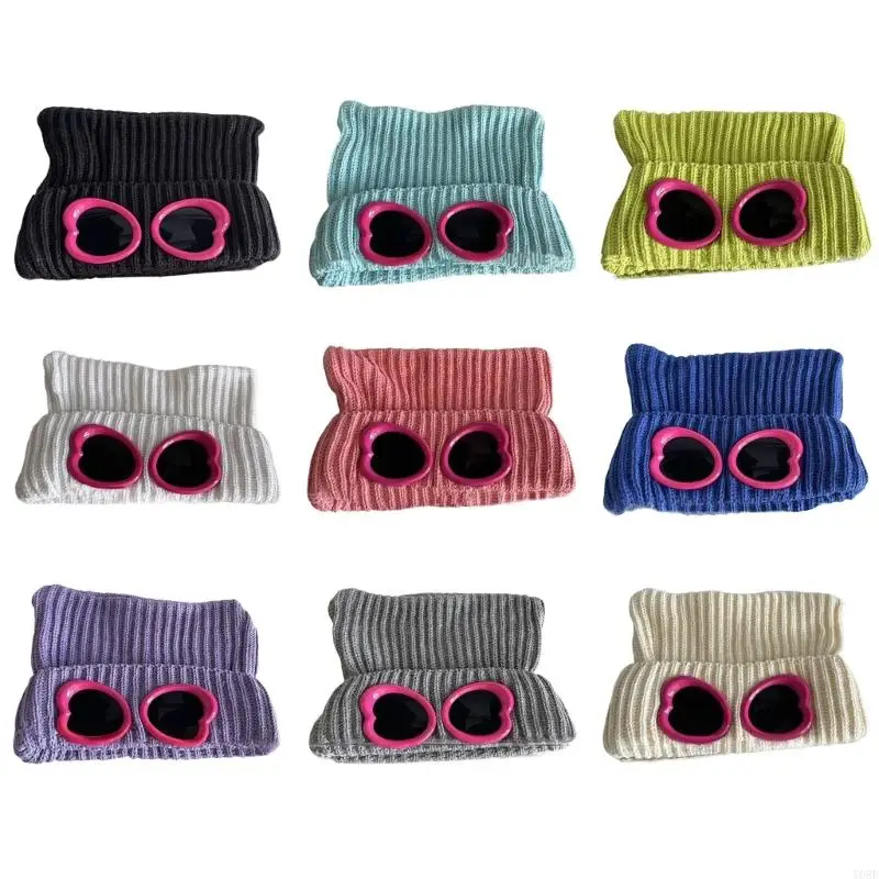 素敵な猫耳帽子女性ソフトぬいぐるみニット帽子トレンディな冬暖かい帽子-y08e