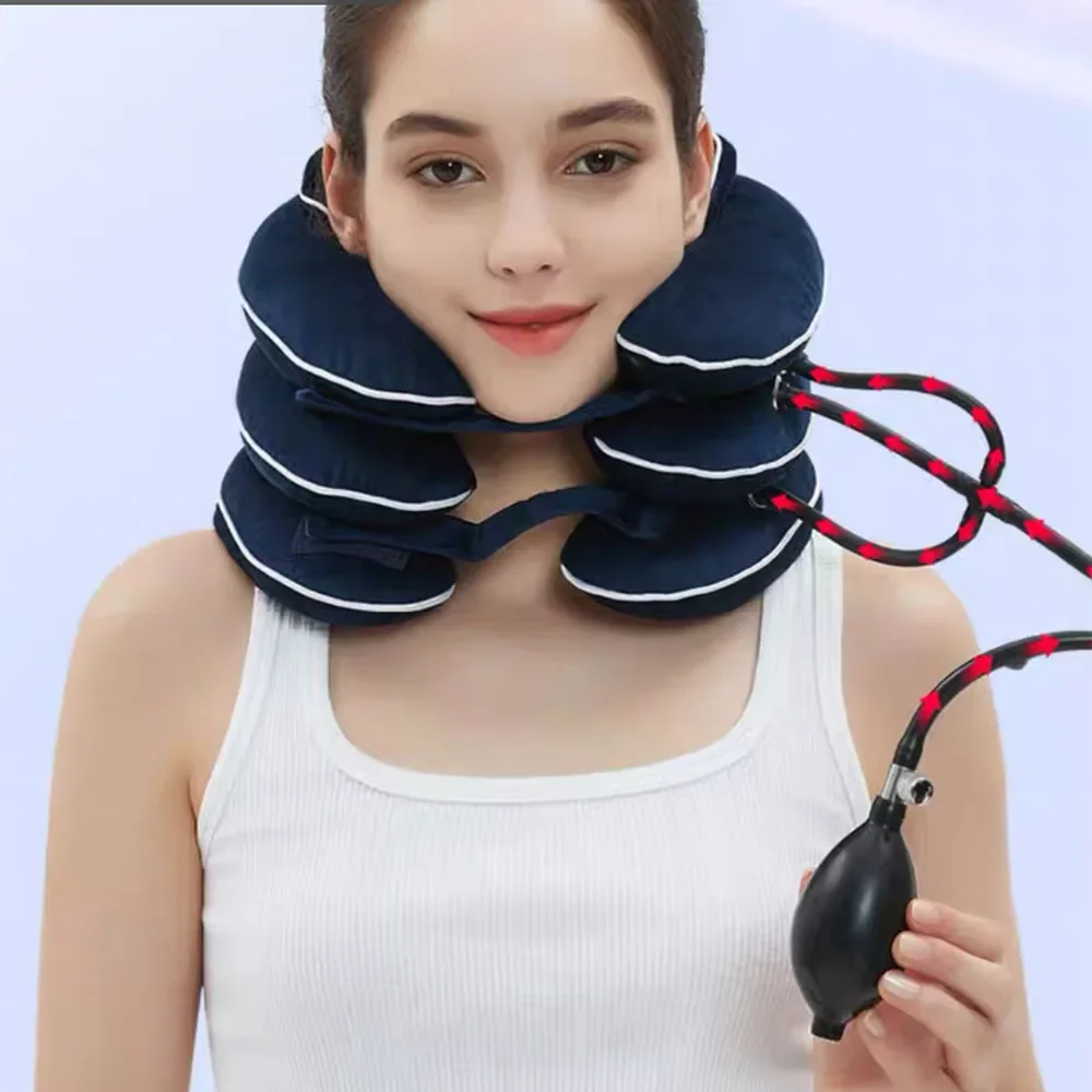 

Cervical Traction Neck Stretcher Brace Neck Protection Prevent Cervical Forward Leaning Relief for Chronic Neck