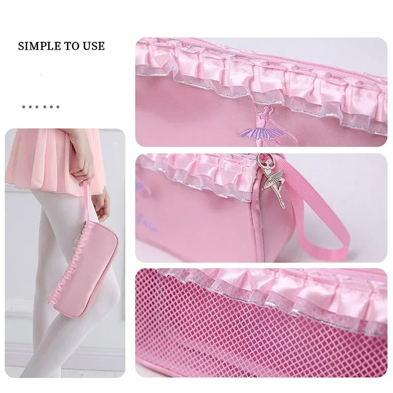 Fashion Ballet Dance Bags Pink Girls Sports Kids Backpack Baby Barrels Package Bag Costume Clothes Shoes Dress Handbag