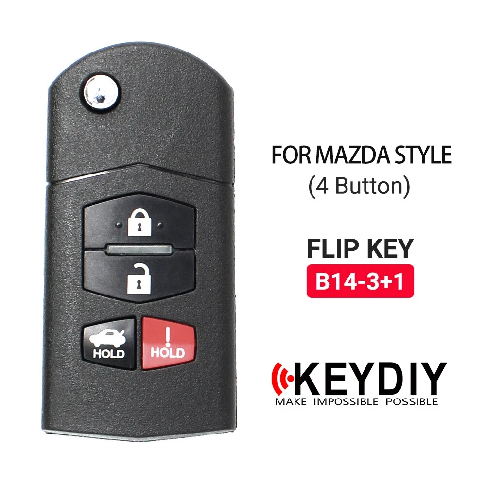 

B14-4 Universal 4 Button Remote Control Smart Car Key Fob B-Series For KD900 KD900+ KD-X2 Mini KD KD-MAX