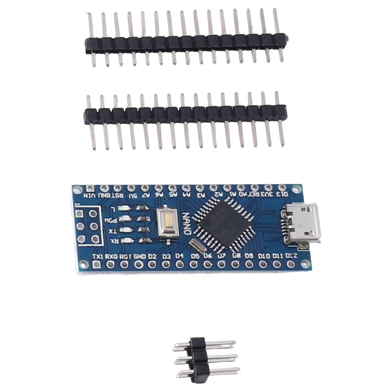 ABVO-10Pcs Nano 3.0 مع وحدة تحكم نانو متوافقة مع أداة تحميل التشغيل لسائق Arduino CH340 16Mhz ATMEGA328P