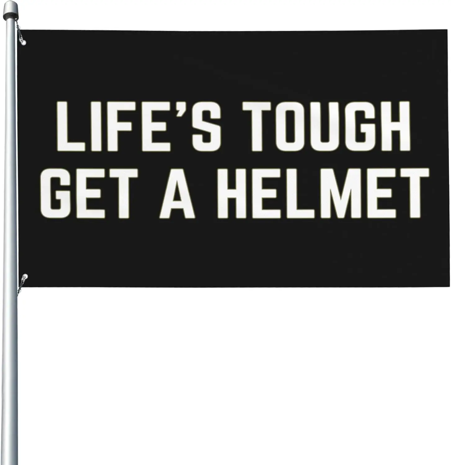 Flagnshow 100% Polyester Life's Tough Get A Helmet Flag