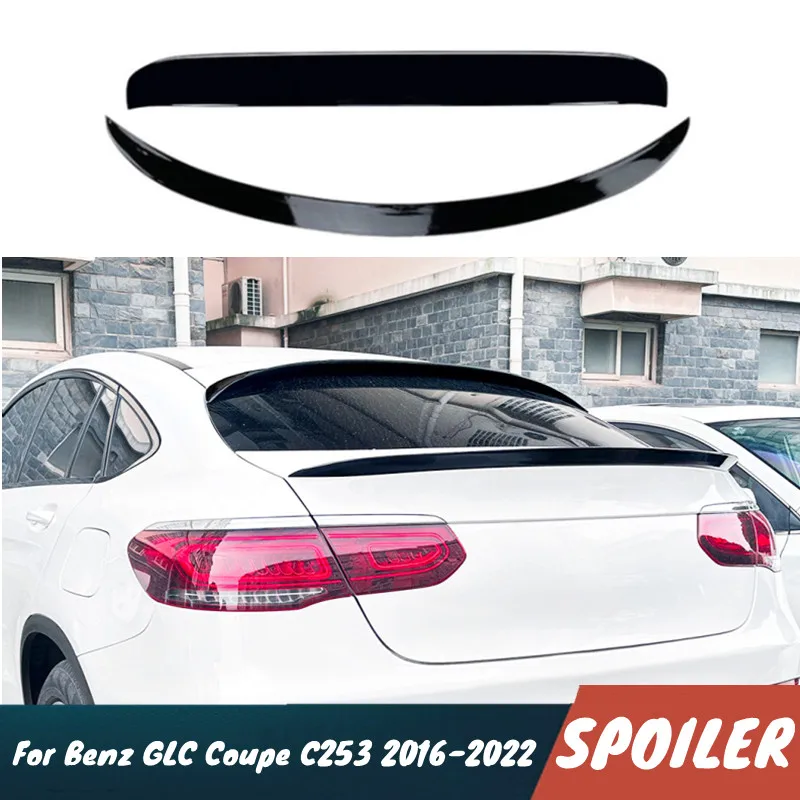 

Для Mercedes-Benz GLC Coupe C253 2016-2022: Спойлер на заднее стекло/крышу, спойлер на крышку багажника, тюнинг-аксессуары для кузова