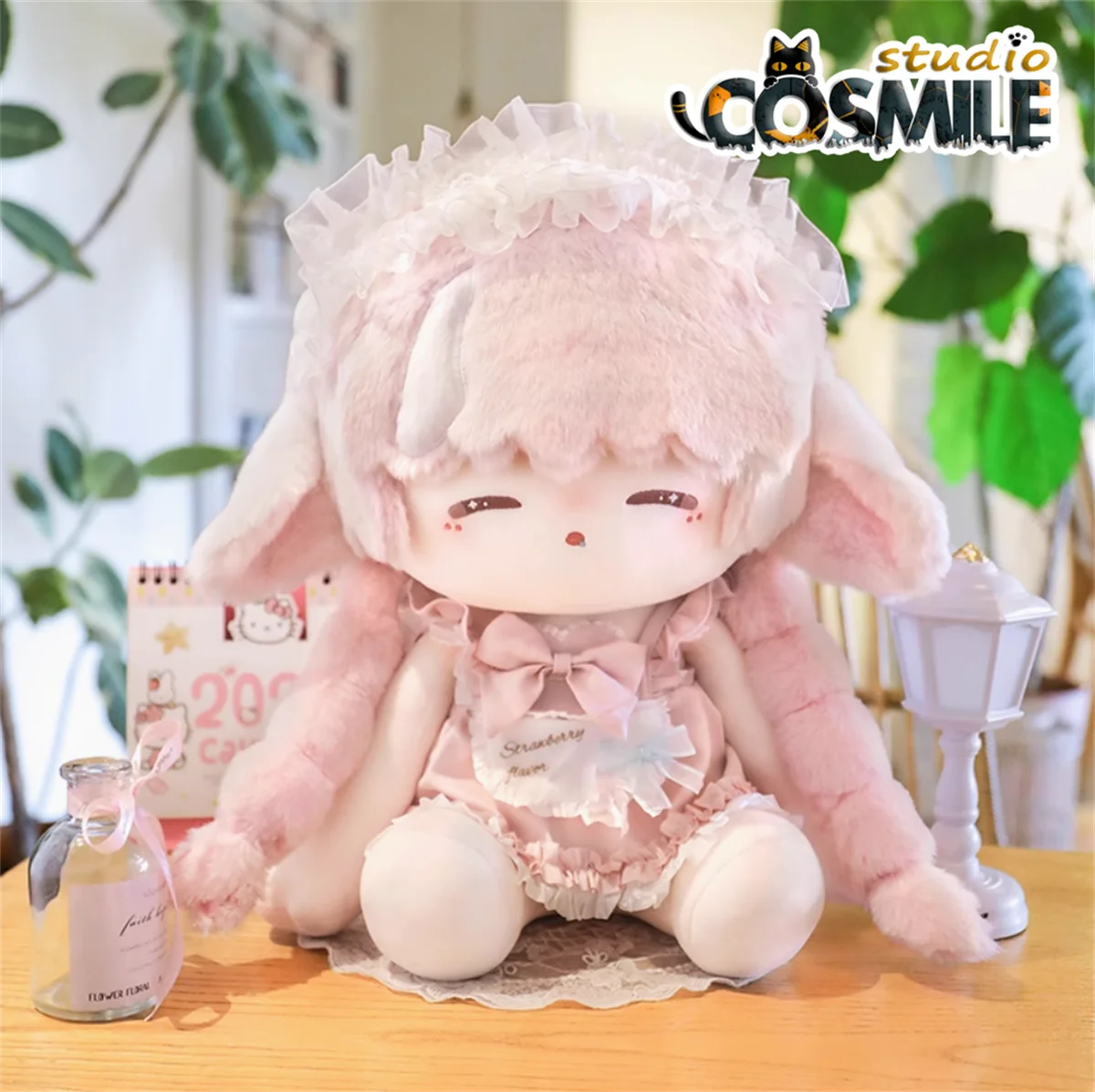

Idol Pink Plait Hair Nemu Hime Sleeping Princess Stuffed Plushie 40cm Plush Sitting Doll Seated Doll Body Toy ACG Kits Gift CM