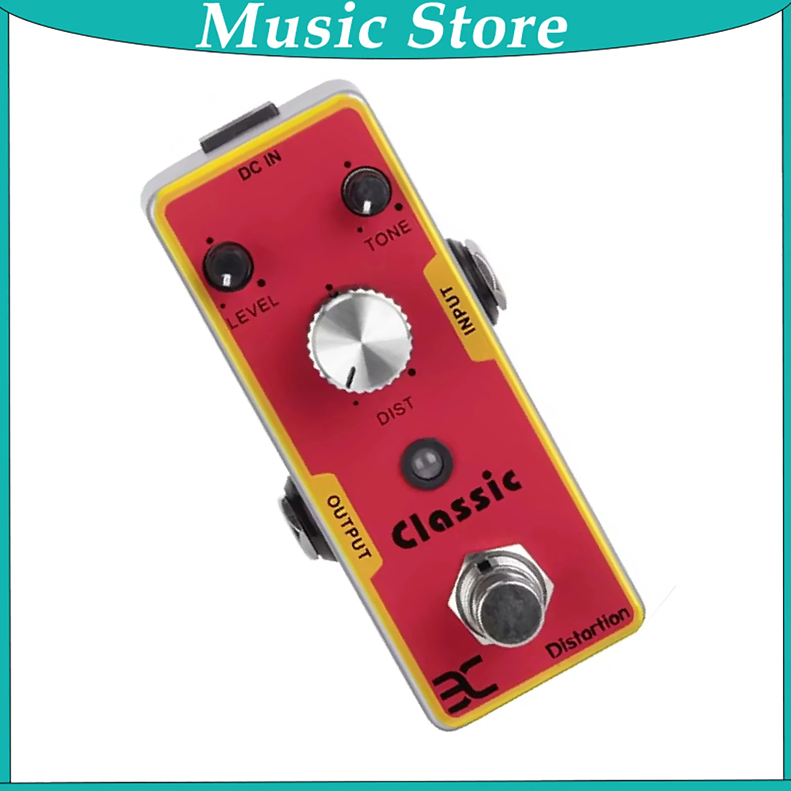 ENO TC15 Classic Distortion Guitar Effect Pedal High Gain Distortion with Powerful Mid Frequency with Connecting Wires