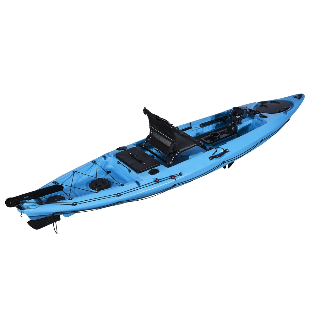 دواسة محرك كاياك مقعد واحد 12FT الصيد دواسة القدم محرك البلاستيك كاياك #5