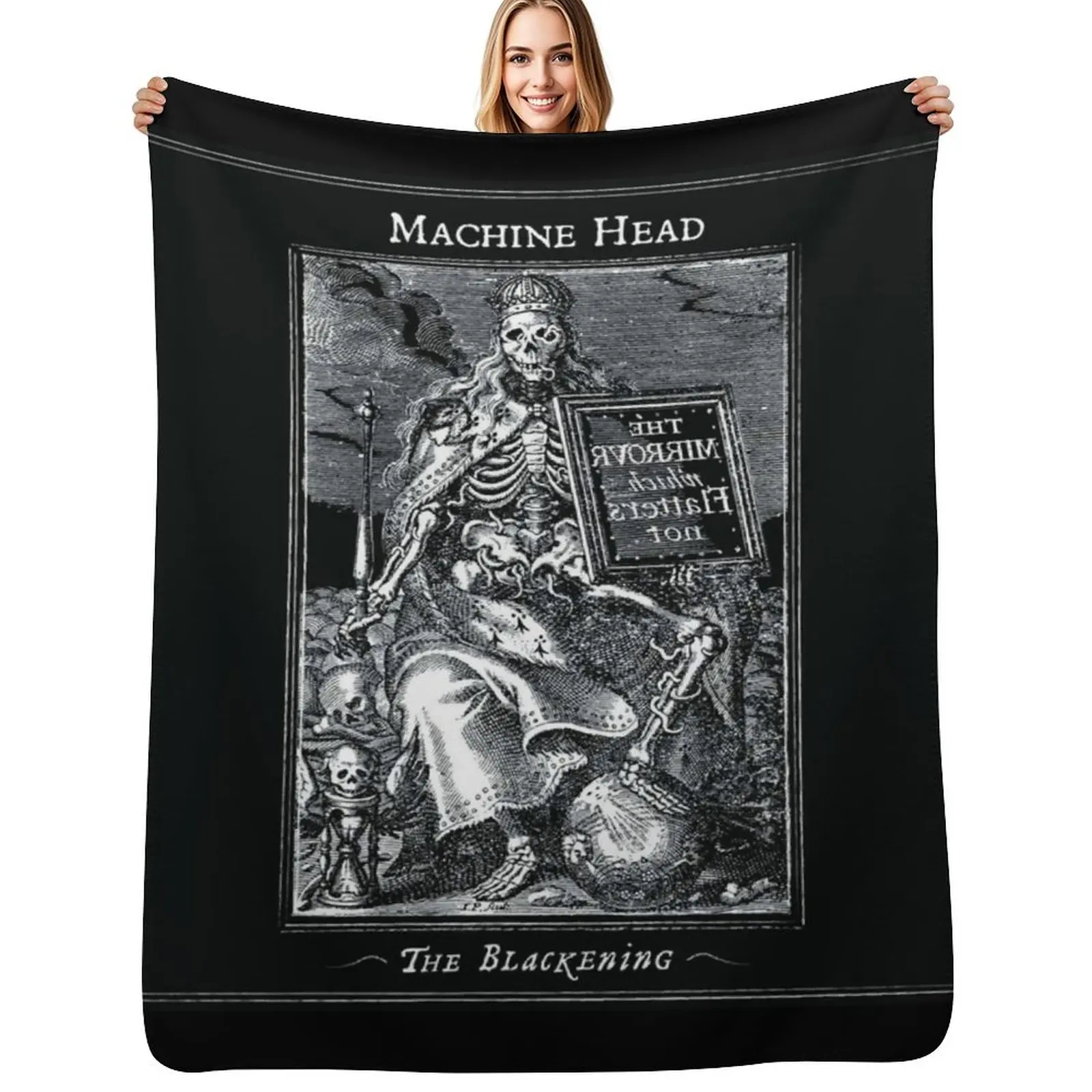 Machine Head the blackening Throw Blanket warm for winter Sofa Soft Big Sofa Throw Sleeping Bag valentine gift ideas Blankets