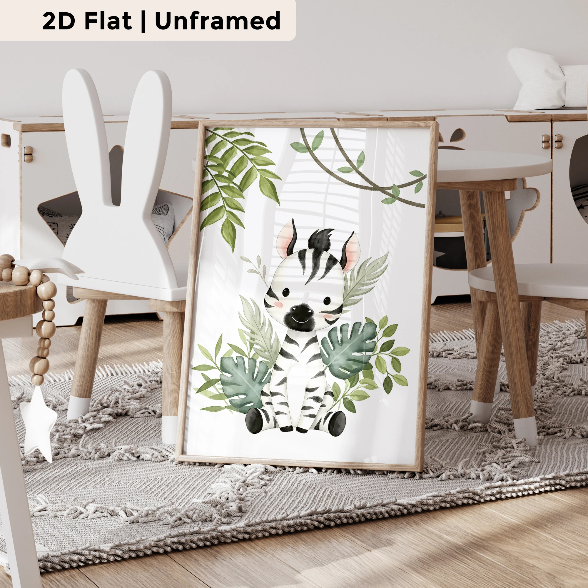 3pcs Personalized Custom Name Jungle Adventure Wall Art Print Picture Canvas Poster Painting For Living Room Home Decor
