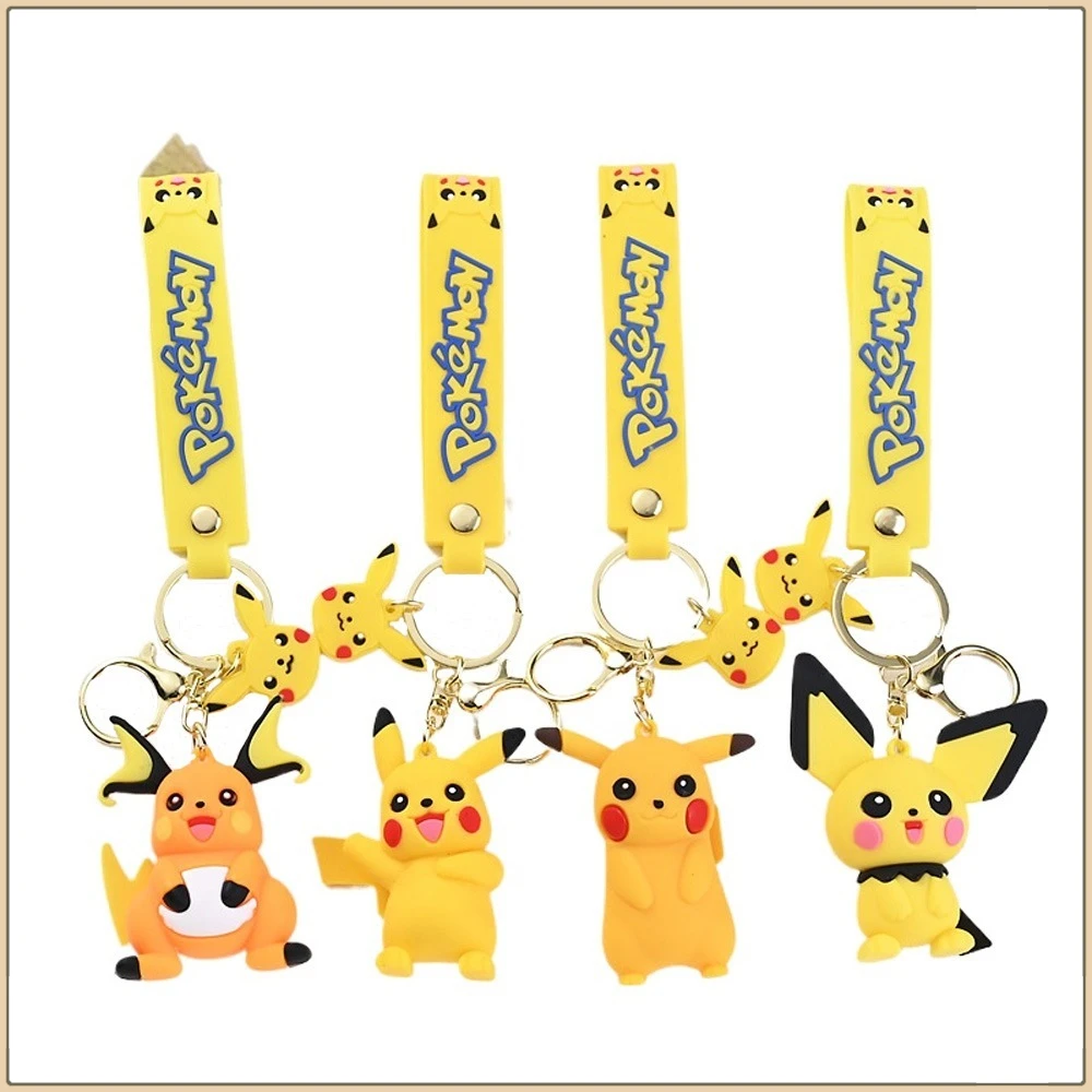 

Hot Sales Cartoon Pokemon Pikachu Keychain Fashion Backpack Keyrings Accessories Car Pendant Key Chains Boys Girls Hobbies Gifts