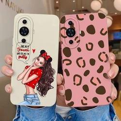 For Huawei Nova 11 Pro Case Cool Girl Cartoon Phone Bags For Huawei Nova11 Matte Soft Shell For Huawei Nova11 Pro New Back Cover