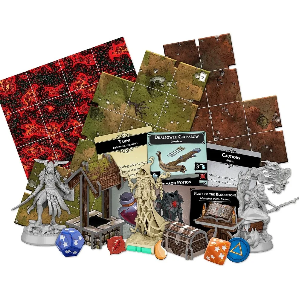 Turunan: Legends of the Dark Board Game - Epic Dungeon-Crawling Adventure! Permainan strategi rekan kerja untuk anak-anak & orang dewasa