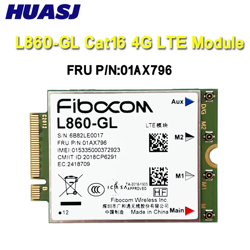 

L860-GL FRU 5W10V25790 WWAN 4G Card For Thinkpad x1 Carbon 7th 8th P15 T490 X13 T14S P14S X15S P15S Yoga 4th 5th