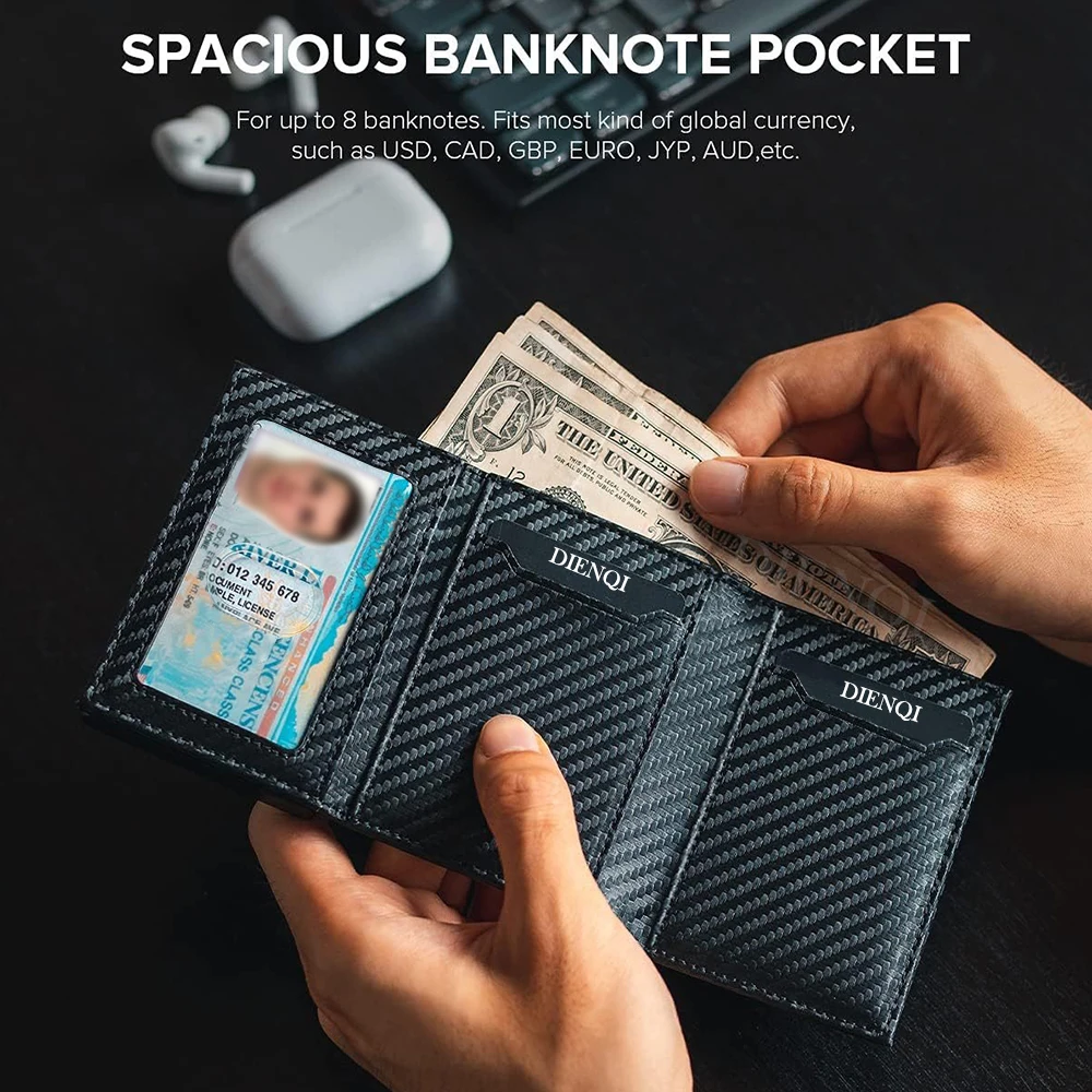 Portafoglio intelligente con blocco Rfid Porta carte di credito Custodia in metallo di alluminio Porta carte Porta carte pop up in pelle PU Porta carte sottile per uomo