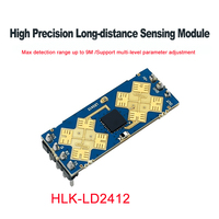 Free Shipping Hi-Link Radar Module HLK-LD2412 24G Human Presence Sensor Long-distance 9m LD2410 Updated Version wider angle ±75°