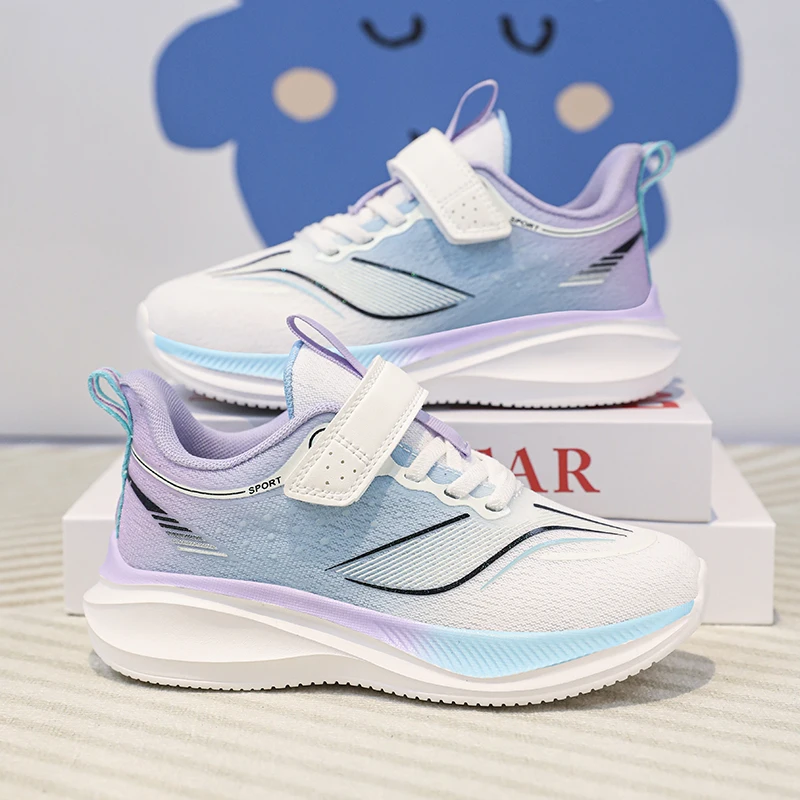 

Пара детских четырехсезонных спортивных кроссовок с дышащей сеткой, мягкие и легкие кроссовки, размер 31-40, CT-J2310.