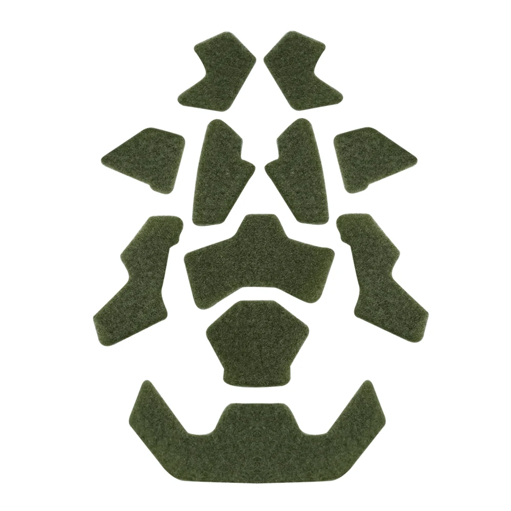 BOOIU 11Pcs/set Tactical Helmet Magic Sticker Velcros FAST Airsoft Helmet Padding Stickers Universal Tape Helmet Accessories