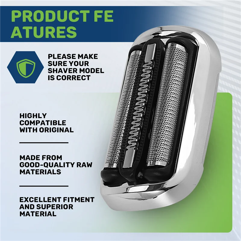 Cabezal de repuesto A94E-73S Serie 7 para afeitadoras Braun S7: 7020S 7025S 7027Cs 7085Cc 7071Cc 7075Cc 1000S 1200S 1300S 1000S
