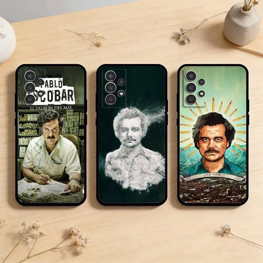 

AAA Narcos TV Series Pablo Escobar Phone Case For Samsung Galaxy A73,A72,A71,A70,A53,A52,A51,Others Soft Black Cover
