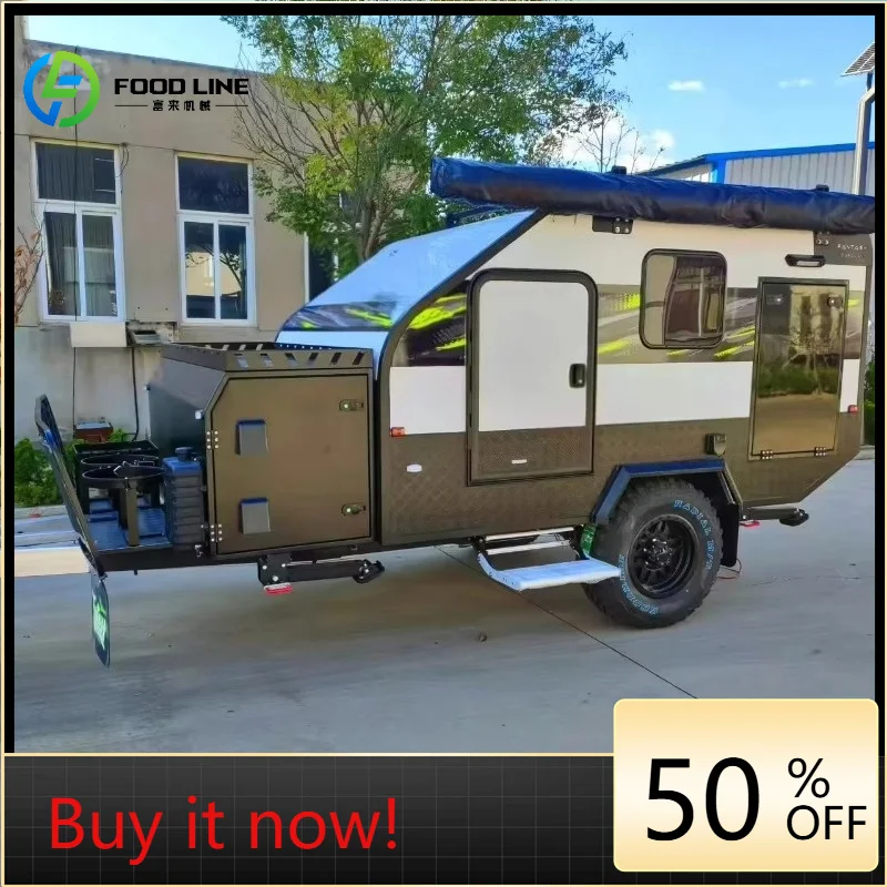 Small Mini Standard caravan Travel Trailer Portable Off-road Camper Trailer Customized