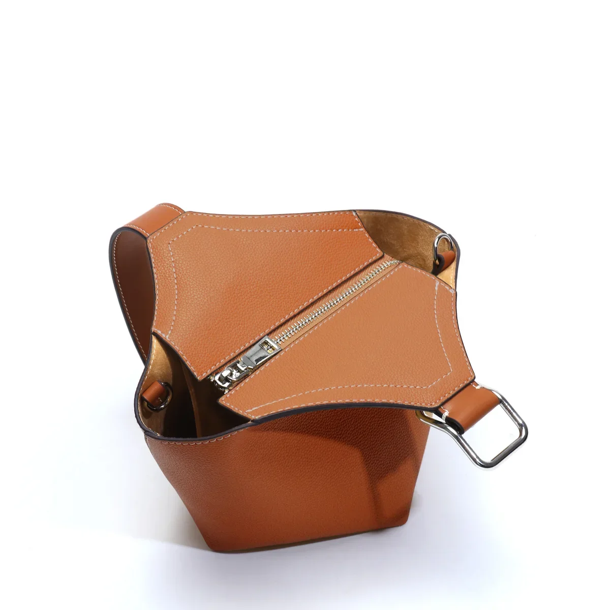 Bolso de mano de cuero genuino de gran capacidad para mujer, bolso de hombro de diseño de nicho, bolsos de mano para mujer, bolsos de diseñador de lujo