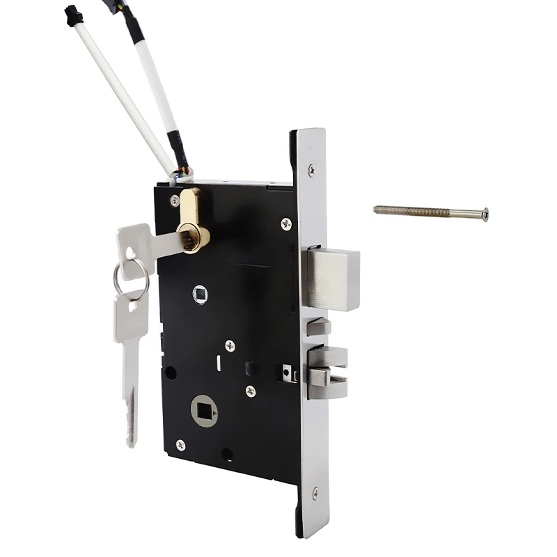 No. 3 Short Mute Electronic ANSI Mortise With Motor For Hotel Locks