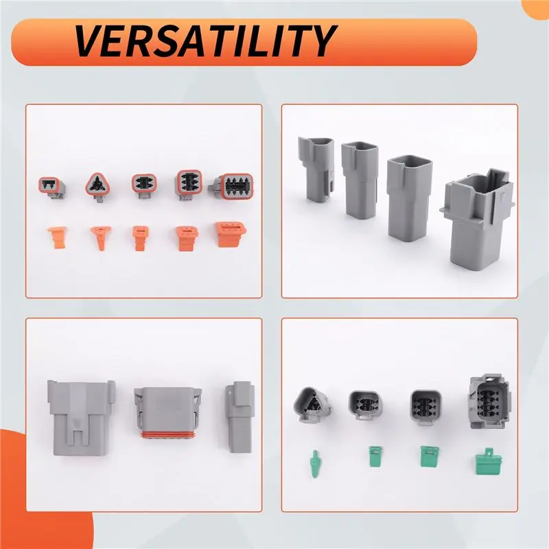 Reliable-338Pcs Dt Deutsch Connector Kit - 2 3 4 6 8 12 Pin Connectors Crimping Tool Removal Tool