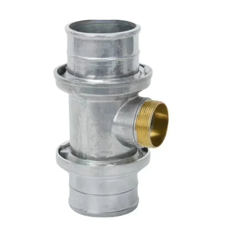 Agricultural irrigation fittings hose connector aluminum tee 2