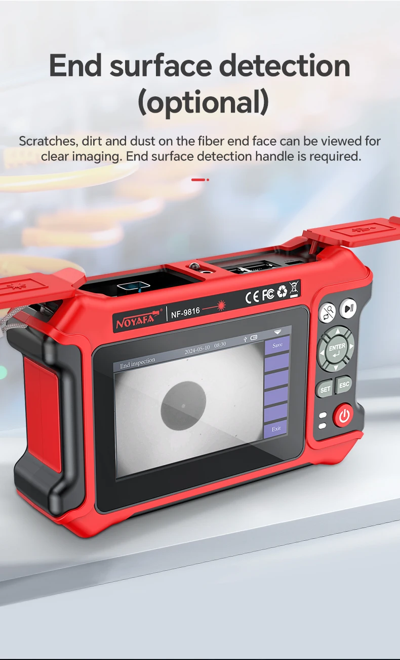 NOYAFA Mini OTDR 1550nm 26dB Optischer Reflektor Aktiver Glasfaser-Live-Tester Optisches Reflektometer OPM VFL OLS IOLA – Detail 14
