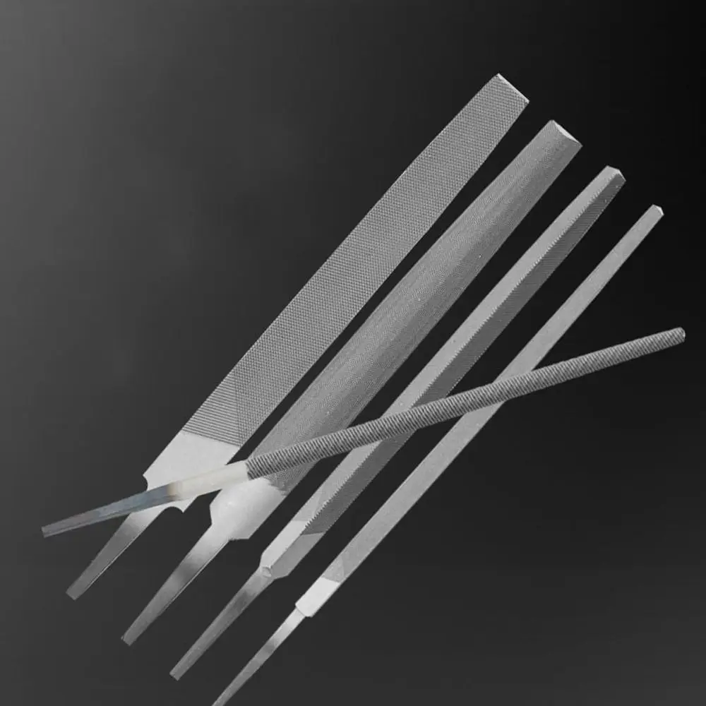 Steel Files 6/8 Inch Flat/Semicircle/Triangle/Circle/Square Saw File High Hardness Wear-resistant Carving Sharpening Hand File