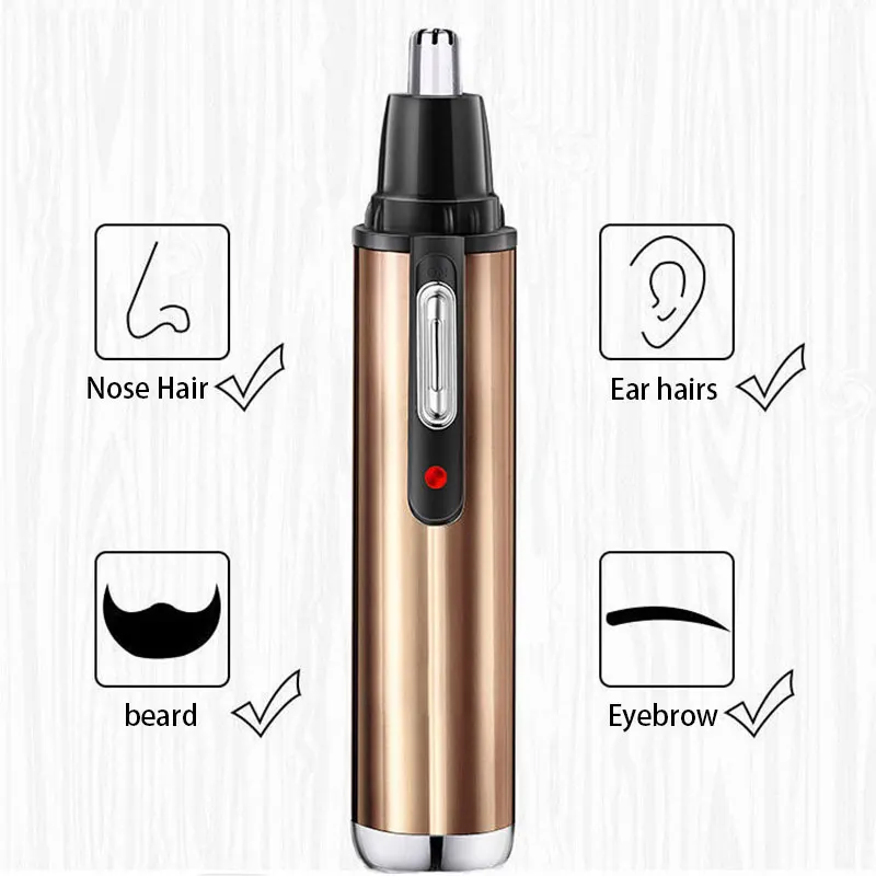 Electric Nose and Ear Trimmer USB Rechargeable Waterproof Trimmer for Men Nose Hair Trimmer High Speed Rotating Head Clipper